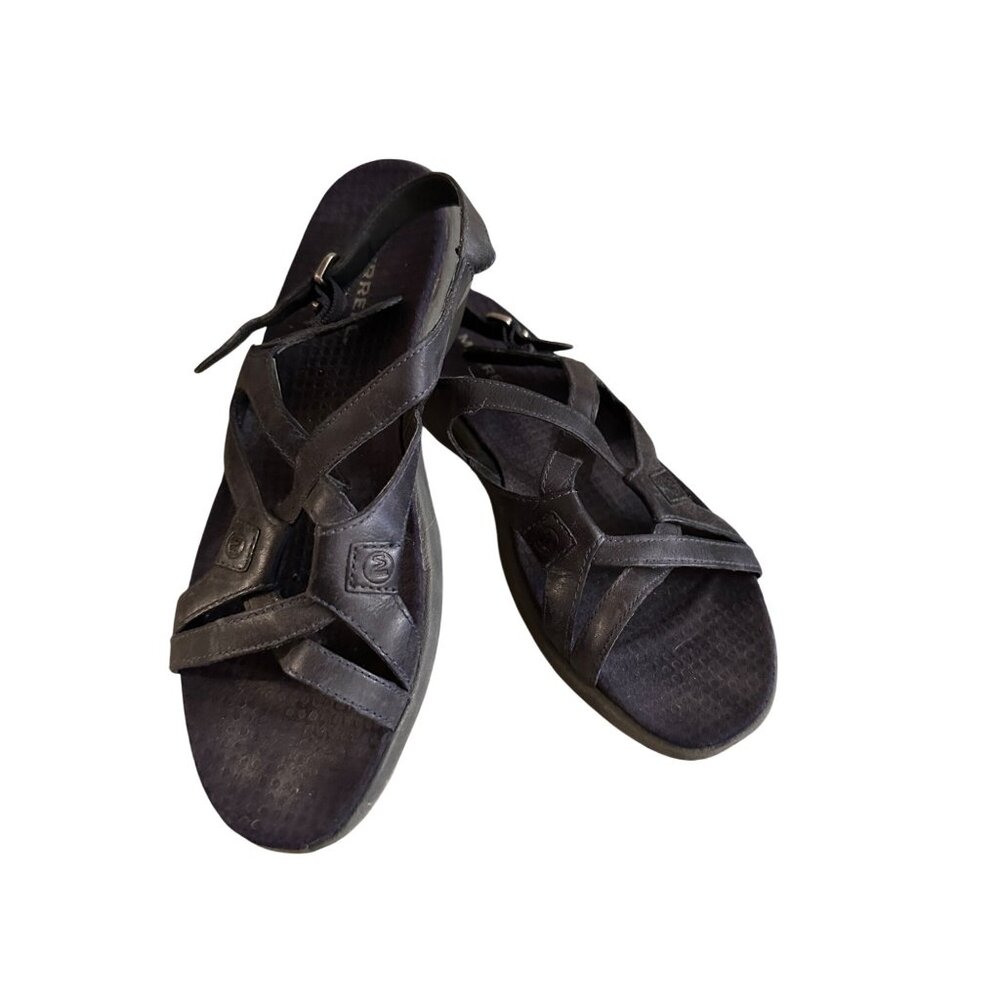 Merrell Womens Agave Navy Performance Sandals Size 7 Leather Strappy Adjustable